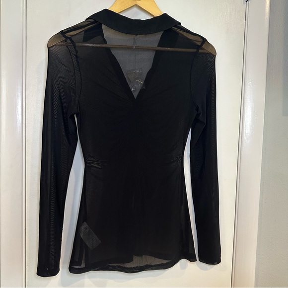Free People Solid Lucky Mesh Shirtee. Black. Size: XS. NWOT. - Picture 8 of 10